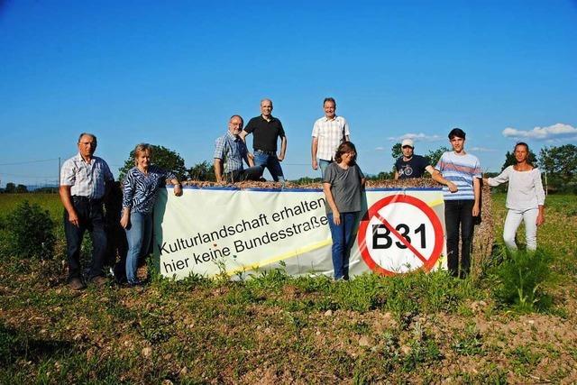 Initiativen gemeinsam gegen den Weiterbau der B 31 West