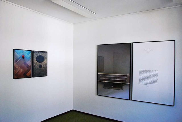 In Stefanie Hlls Ausstellung gehren Text und Fotos untrennbar zusammen.   | Foto: Dorothea Scherle