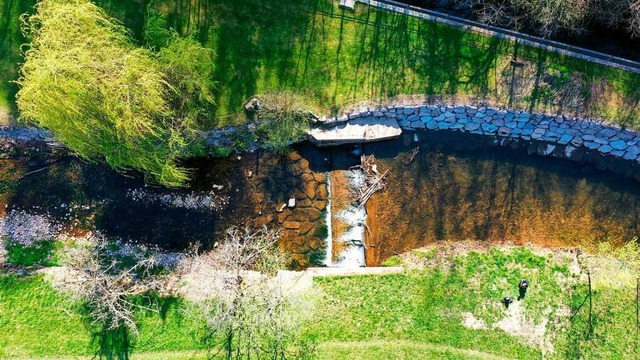 Engstelle: Die alte Wehranlage bei Lan...e in ein neues Bett umgeleitet werden.  | Foto: Martin Klabund