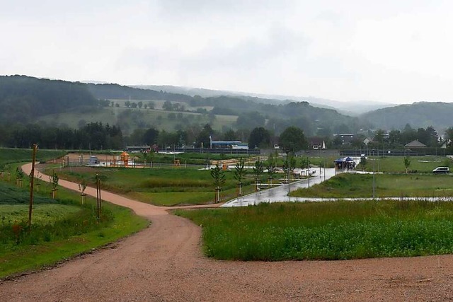 Straen und Wege sind fertig, Leitunge...knnen die Huslebauer ans Werk gehen.  | Foto: Volker Mnch