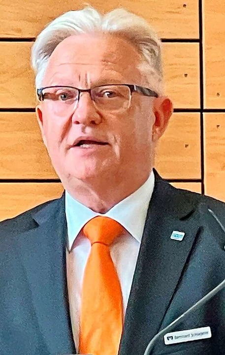 Abschied nach 25 Jahren: Vorstand Bernd Schlageter  | Foto: Hans-Jürgen Hege