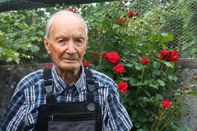 Johann Schneider aus Meienheim wird heute 90 Jahre alt.  | Foto: Hans Spengler