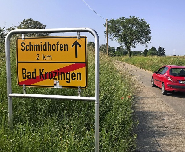 Entlang der Verbindungsstrae von Bad ...soll auf sechs Meter ausgebaut werden.  | Foto: Hans-Peter Mller