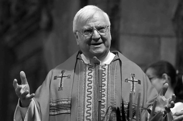 Wolfgang Gaber beim Festgottesdienst z... er im Alter von 73 Jahren verstorben.  | Foto: Rita Eggstein