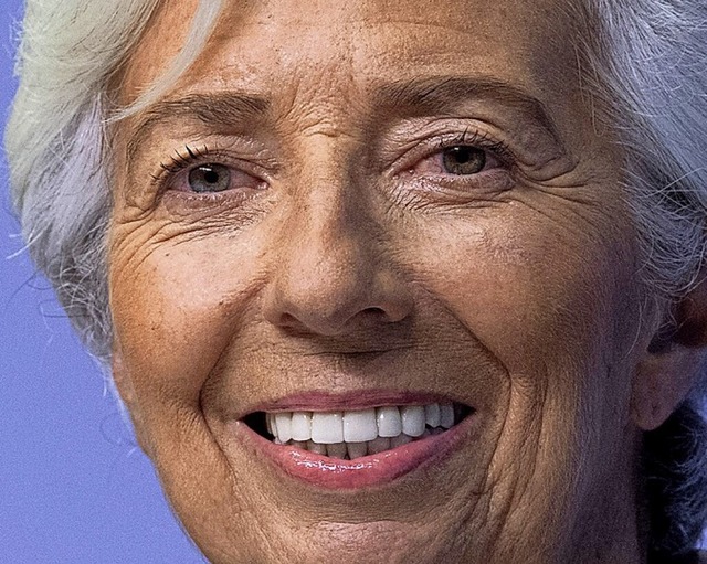 EZB-Chefin Christine Lagarde  | Foto: Boris Roessler (dpa)