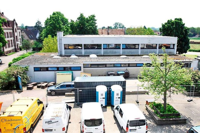 Die neue Schulturnhalle im Teninger Or...Die brigen Abstnde bleiben erhalten.  | Foto: Markus Zimmermann