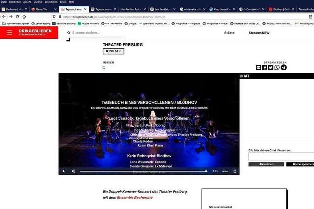 Emotionale Extreme: Theater Freiburg und ensemble recherche im gemeinsamen Stream