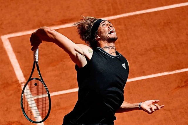 Alexander Zverev bot am Freitagnachmit... &#8211; aber nicht im gesamten Match.  | Foto: MARTIN BUREAU (AFP)