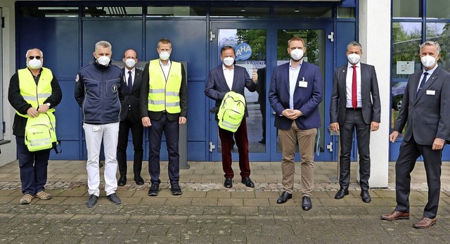 Start der Lebensretter-App FirstAED im...,  Christian Keller und Peter Kraemer.  | Foto: Ortenau Klinikum