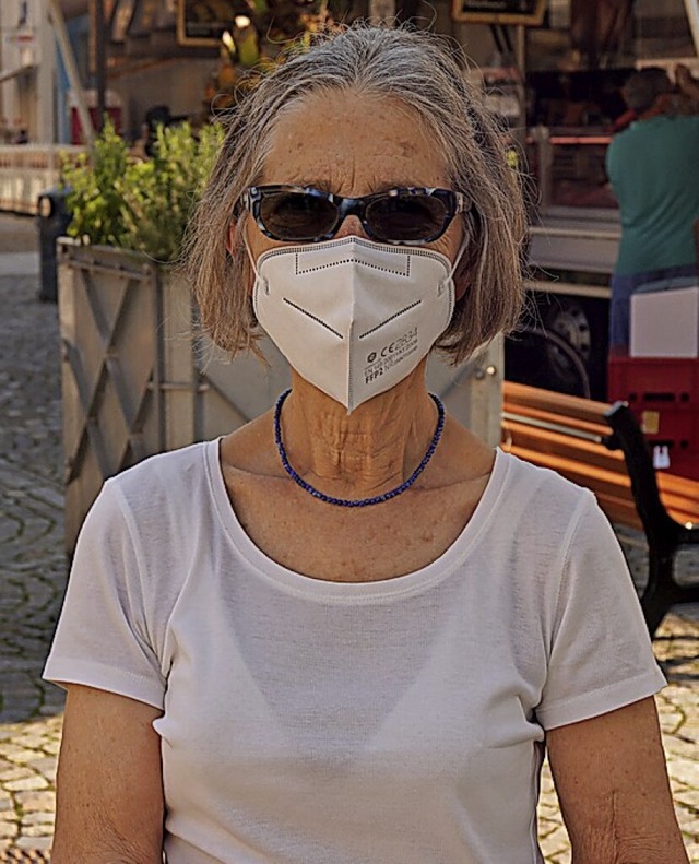 Sobald die Maske nicht mehr notwendig ...r_E>Regina Lieb-Beck (78)</BZ-Autor_E>  | Foto: Savanna Cosma