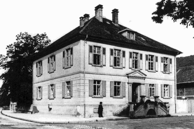 Das einstige Amtshaus in Schopfheim, d...urde, in einer historischen Fotografie  | Foto: Stadtarchiv Schopfheim