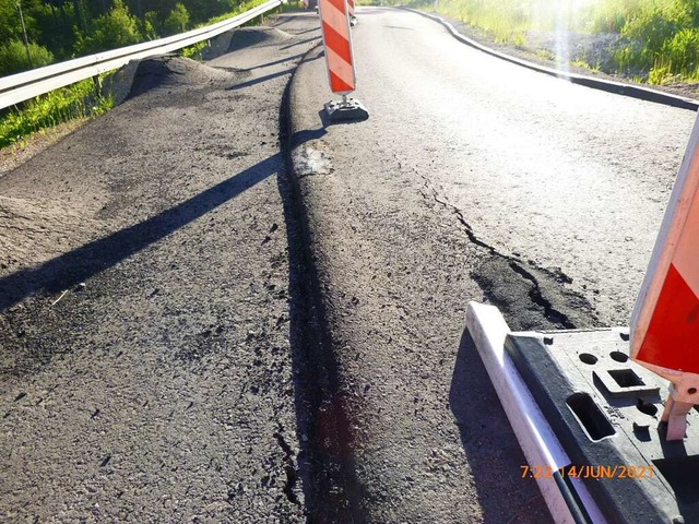 Die Schden an der L 170 Richtung Scha...uni bis Ende des Jahres voll gesperrt.  | Foto: Straenmeisterei Bonndorf