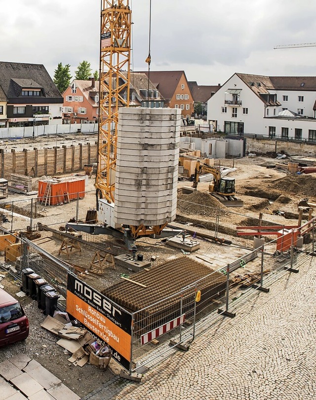 Beim geplanten Wohn- und Geschftshaus...l- und Metzgerstrae gibt es Probleme.  | Foto: Alexander Anlicker