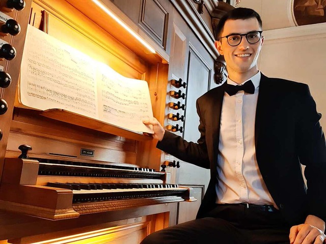 Der 19-jhrige Organist Felix Wunderle...ieg bei &#8222;Jugend musiziert&quot;.  | Foto: privat