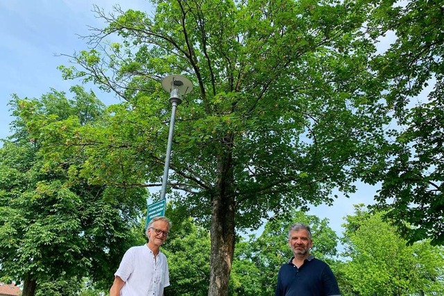 Martin Gekeler und Harald Jetter (rech... auch schon ein paar trockene Spitzen.  | Foto: Simone Hhl