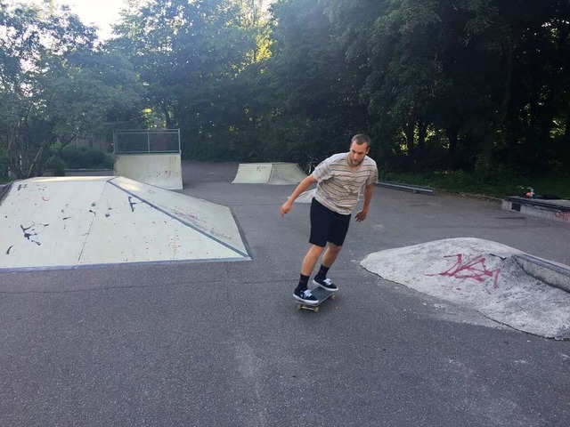 Der Skatepark in Warmbach ist in die J...ten ihm zu einer Renaissance verhelfen  | Foto: Julia Jacob