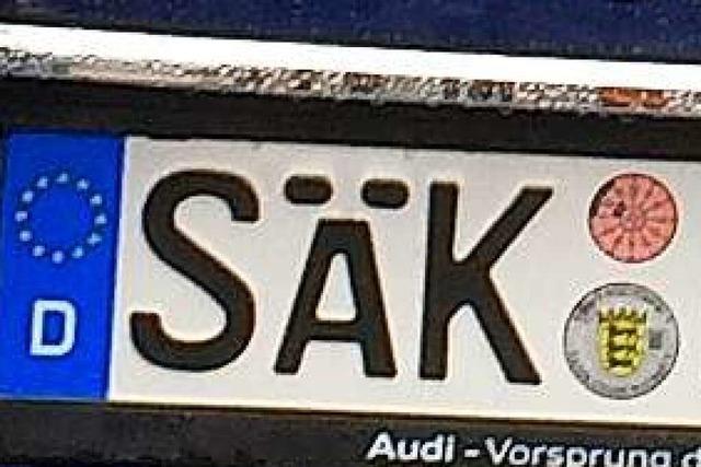 2333 Autos haben schon das neue alte SK-Kennzeichen