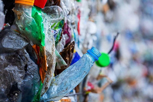 Die gewaltigen Mllmengen aus Plastik ...Belastung fr die kosysteme geworden.  | Foto: Rolf Vennenbernd (dpa)