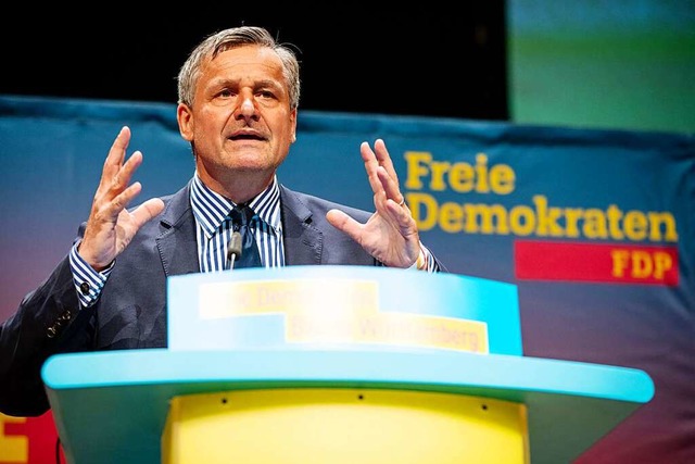 Hans-Ulrich Rlke, stellvertretender F...aden-Wrttemberg zu Parteimitgliedern.  | Foto: Christoph Schmidt (dpa)
