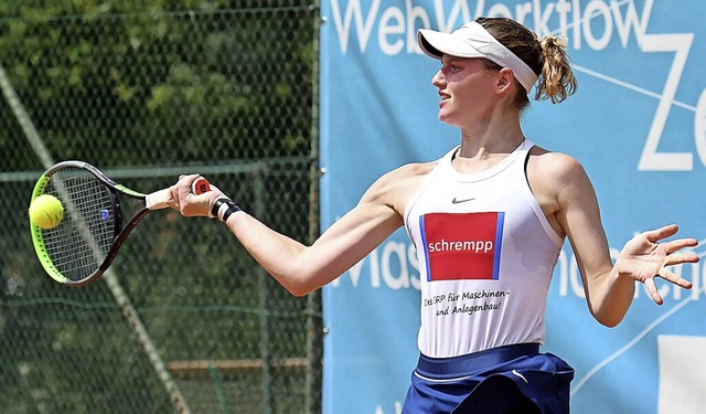 Musste sich erst im Match-Tie-Break geschlagen geben:  Brigitte Manceau  | Foto: Wolfgang Knstle