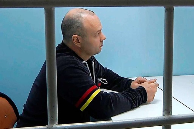 Alexander Martschenko wollte nur sein ...te vor Gericht und in russischer Haft.  | Foto: Russian Federal Security Service via www.imago-images.de