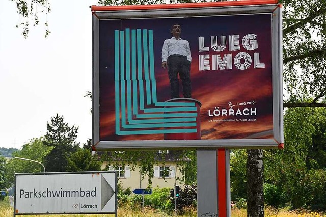 Eins der Ls, mit denen Lrrach sich k...es beim Parkschwimmbad schon zu sehen.  | Foto: Barbara Ruda