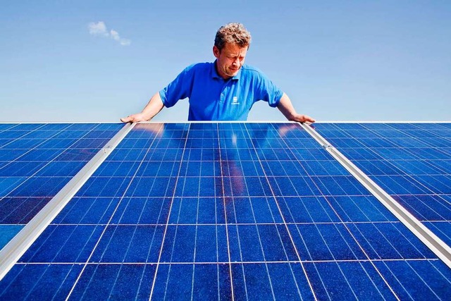 Mehr Photovoltaikanlangen auf den Dch...tersttzt auch die Gemeindeverwaltung.  | Foto: Patrick Pleul