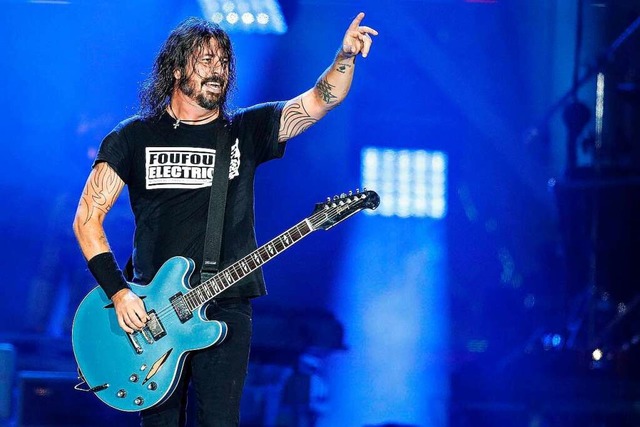 Ex-Nirvana-Schlagzeuger Dave Grohl fh...adion-Rock-Bands an: die Foo Fighters.  | Foto: MARCELO SAY&#8217;O via www.imago-images.de