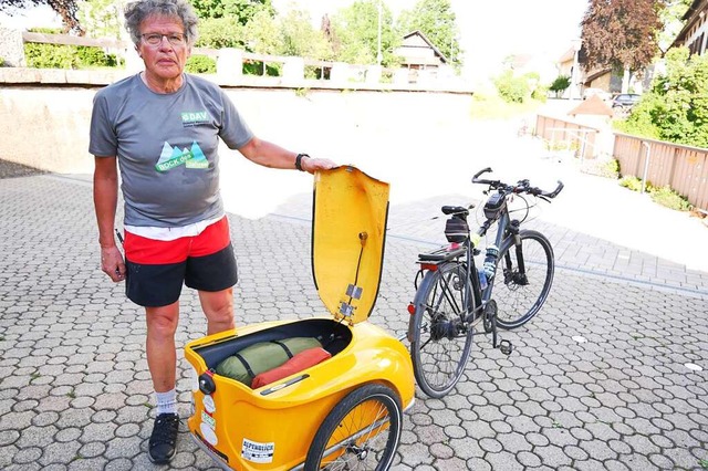 Hans-Gerhard Maiwald fuhr mit dem Fahr... 580 Kilometer mehr er in den Beinen.   | Foto: Eva Korinth