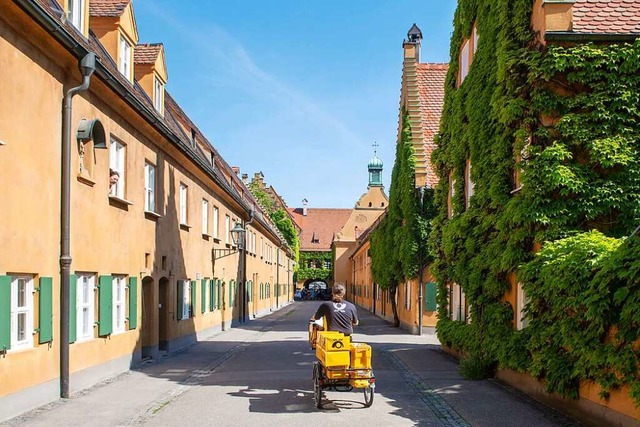 Ein Blick in die Fuggerei  | Foto: Stefan Puchner (dpa)