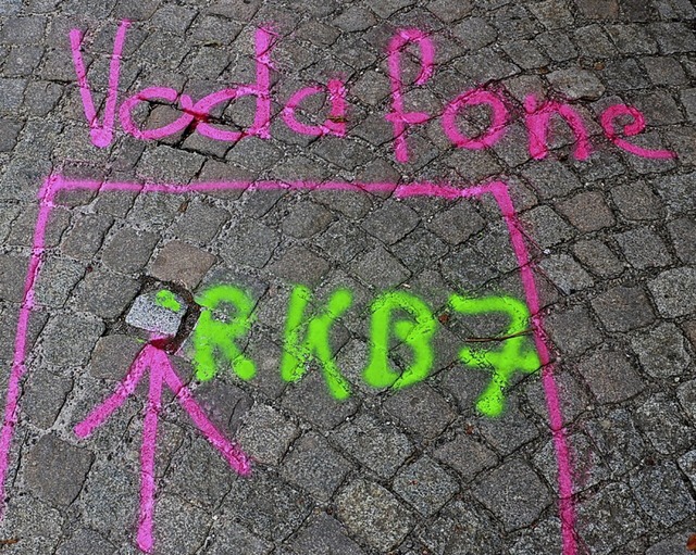 Der Pflasterstein in der Rheinbrckstr...ft, war am Mittwoch bereits markiert.   | Foto: Claudia Mller