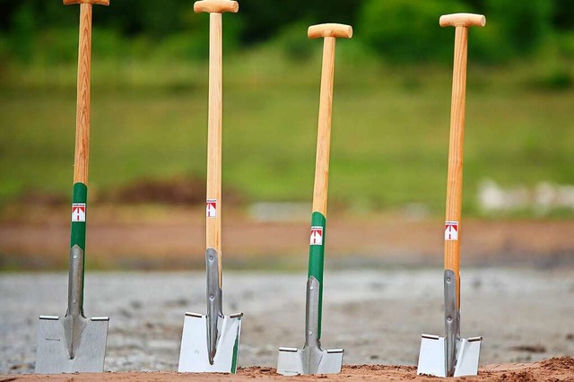 Der Spatenstich wird nur fr ein kleineres Gebiet als geplant erfolgen.  | Foto: Martin Schutt