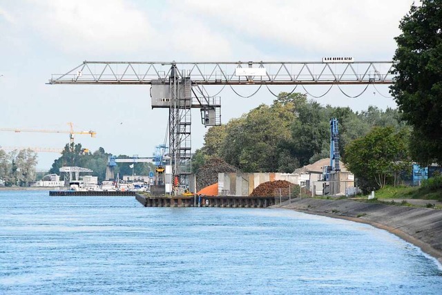 Im Rheinhafen Nord hat man nun einen A..., Yachtbootnutzung und Natur gefunden.  | Foto: Hannes Lauber