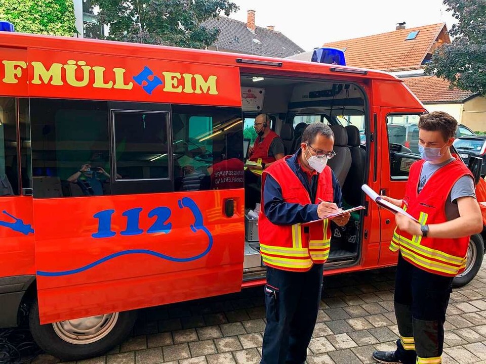 Unterstützung von den Müllheimer Kollegen  | Foto: Feuerwehren Sulzbachtal
