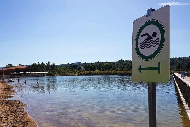 Im Stegmattensee in Lahr darf vorerst nicht gebadet werden