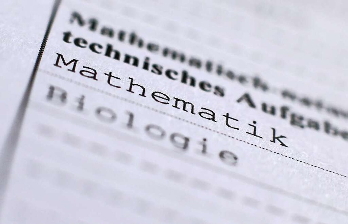 Mathematik war auch für unseren Kolumnisten ein Angstfach.  | Foto: Karl-Josef Hildenbrand (dpa)