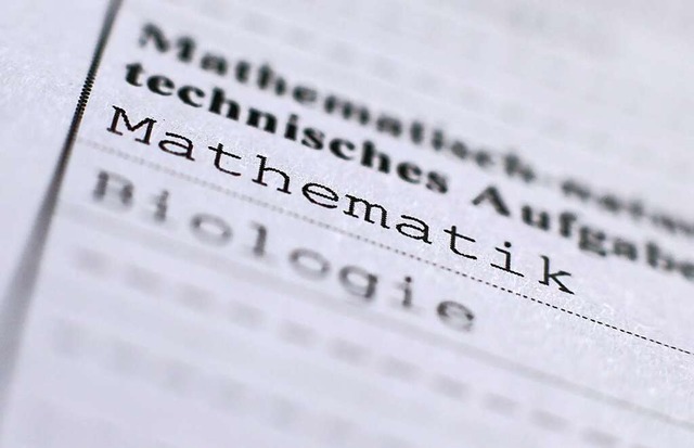 Mathematik war auch fr unseren Kolumnisten ein Angstfach.  | Foto: Karl-Josef Hildenbrand (dpa)