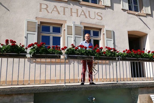 Rumt nach 24 Jahren den Brgermeisterstuhl im Rathaus Utzenfeld: Harald Lais.  | Foto: Sarah Trinler