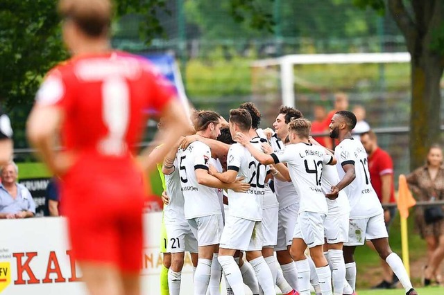 Anlass zum Jubeln hatten im Bahlinger ...ullachter den Einzug in den DFB-Pokal.  | Foto: Achim Keller