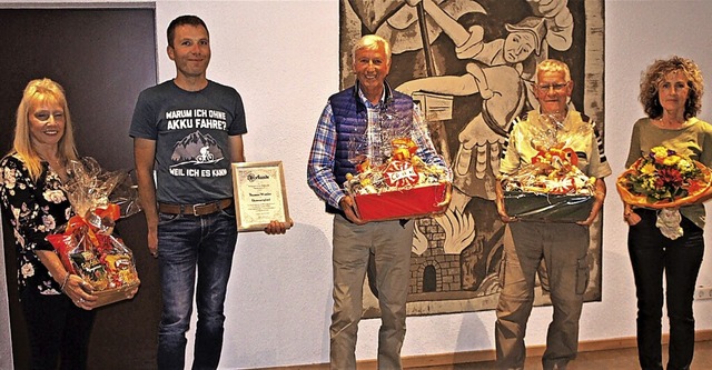 Beim Radsportverein Niederhof wurden  ...Heinz Vogt und Julia Zumkeller-Heitz.   | Foto: Reinhard Herbrig