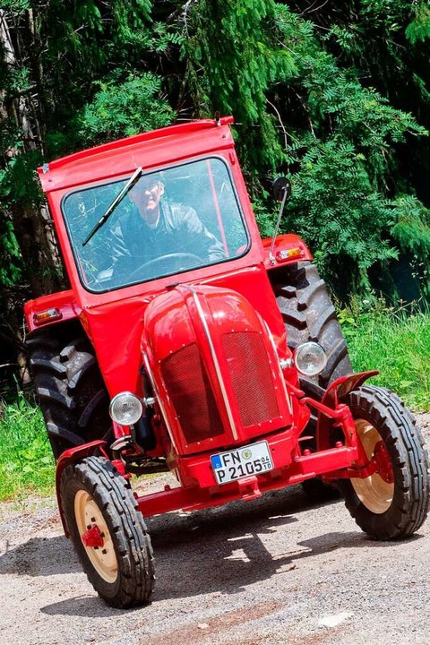 Prototyp Nr. 2105  des &#8222;Super Ex...em. Der Traktor kam nie in den Handel.  | Foto: Wolfgang Scheu