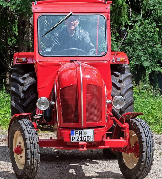 Prototyp Nr. 2105  des &#8222;Super Ex...em. Der Traktor kam nie in den Handel.  | Foto: Wolfgang Scheu