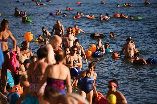 Das Basler Rheinschwimmen  | Foto: Jonas Hirt