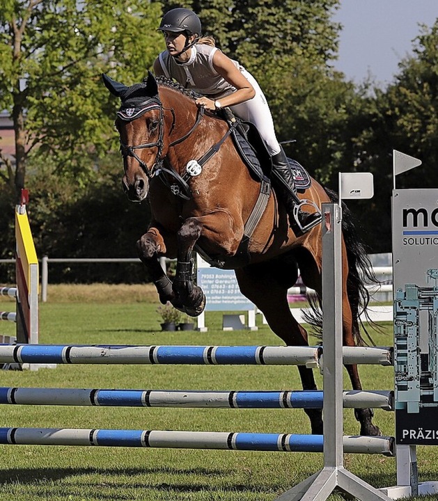 Springreiten wird beim Reitturnier am ...f der Reitanlage in Bahlingen geboten.  | Foto: Christiane Franz