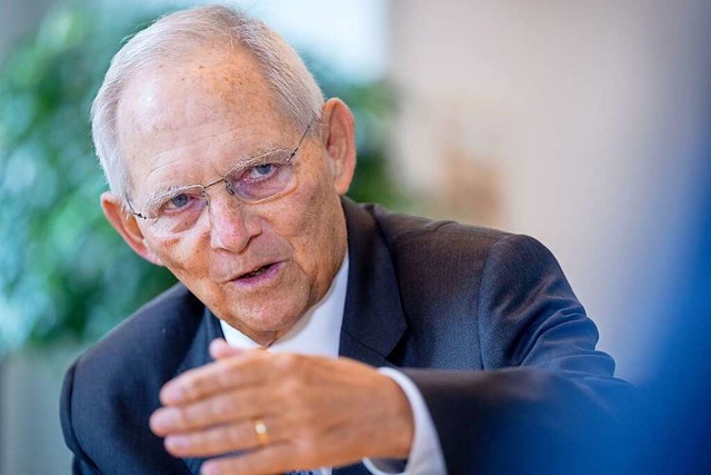 Wolfgang Schuble (CDU) wird im Septem...r den Deutschen Bundestag kandidieren.  | Foto: Kay Nietfeld