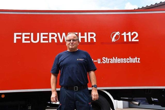 Hans-Friedrich Uebelin war 34 Jahre lang hauptamtlicher Feuerwehrmann in Lörrach