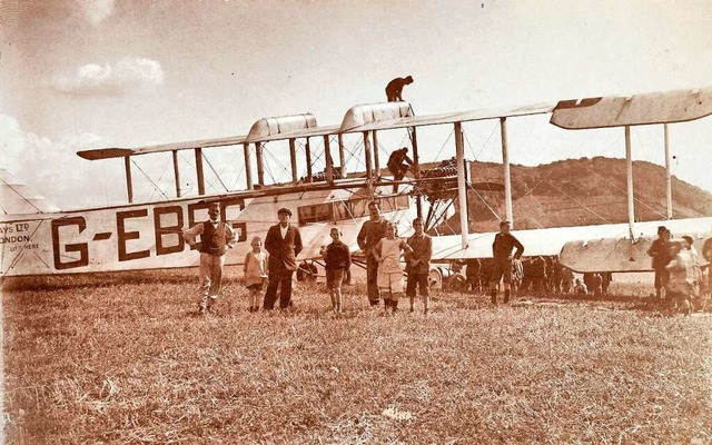 Ein Caudron C 59, ein franzsischer Do...der Basel fr Rundflge genutzt wurde.  | Foto: Museum Birsfelden