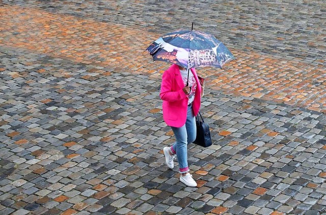 Im Juni brauchten die Menschen in der sdlichen Ortenau oft einen Regenschirm.  | Foto: Friso Gentsch (dpa)