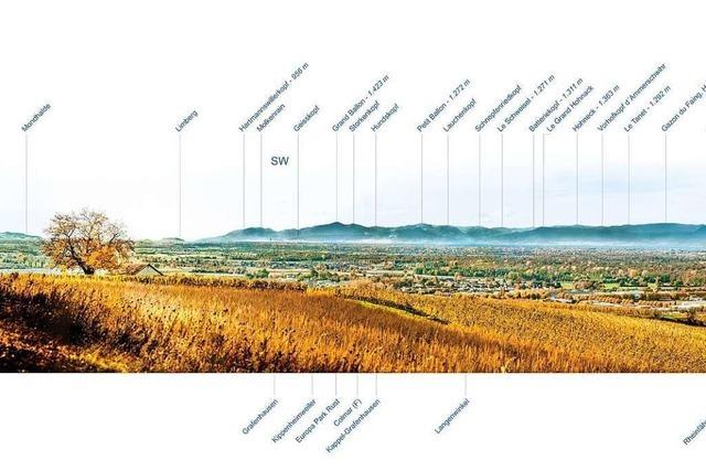 Die neue Panoramatafel reicht von der Mondhalde bis zum Groen Wintersberg