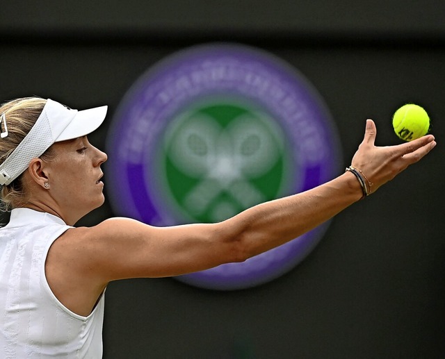Ich bin so glcklich, mein Tennis zu s...m Platz zu lassen&#8220;, sagt Kerber.  | Foto: GLYN KIRK (AFP)